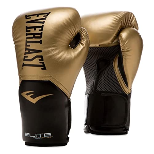 Everlast Unisex – Erwachsene Boxhandschuhe Pro Style Elite Glove Handschuhe Gold 14oz von Everlast