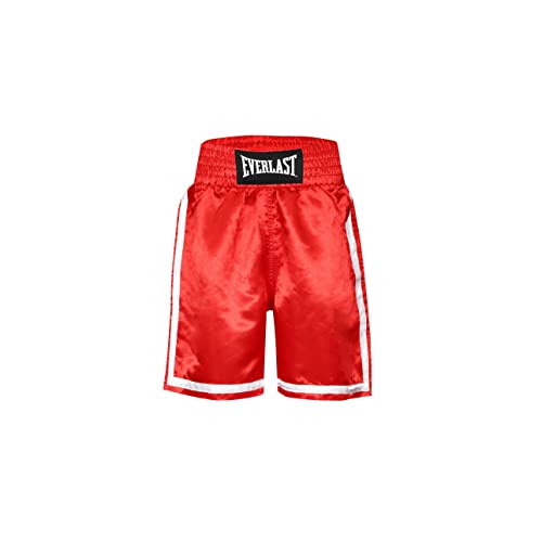 Everlast Männer Sport Boxen Hose Competition Boxing Shorts, Rot/Weiß, XL von Everlast