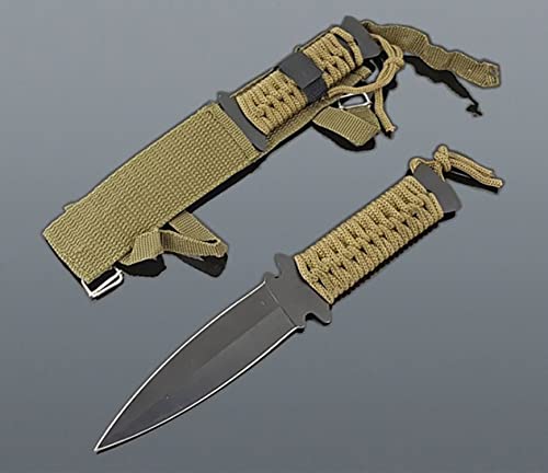 Evil Wear Messer schwarz Outdoor Survival Knife mit Tasche Oliv 22cm von Evil Wear