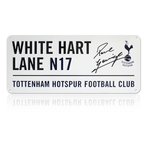 Exclusive Memorabilia Straßenschild von Tottenham Hotspur, signiert von Paul Gascoigne von Exclusive Memorabilia