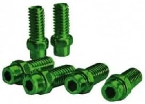EXUSTAR Unisex-Adult 4713072842954 Pins Pedal KIT 4mm in Aluminium Green-40 Pieces, Schwarz, one Size von EXUSTAR