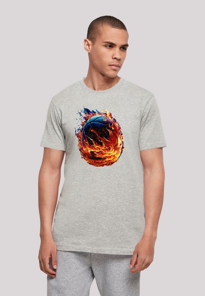 F4NT4STIC T-Shirt Basketball On Fire Sport UNISEX Print von F4NT4STIC
