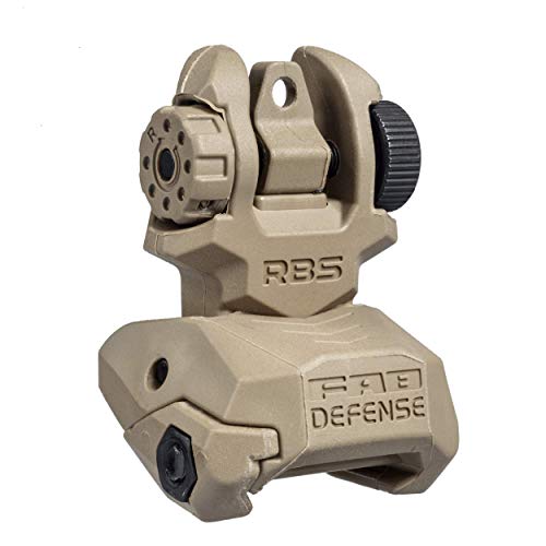 FAB Defense RBS Rear Back-Up Sight Offene Visierung (TAN) von FAB Defense