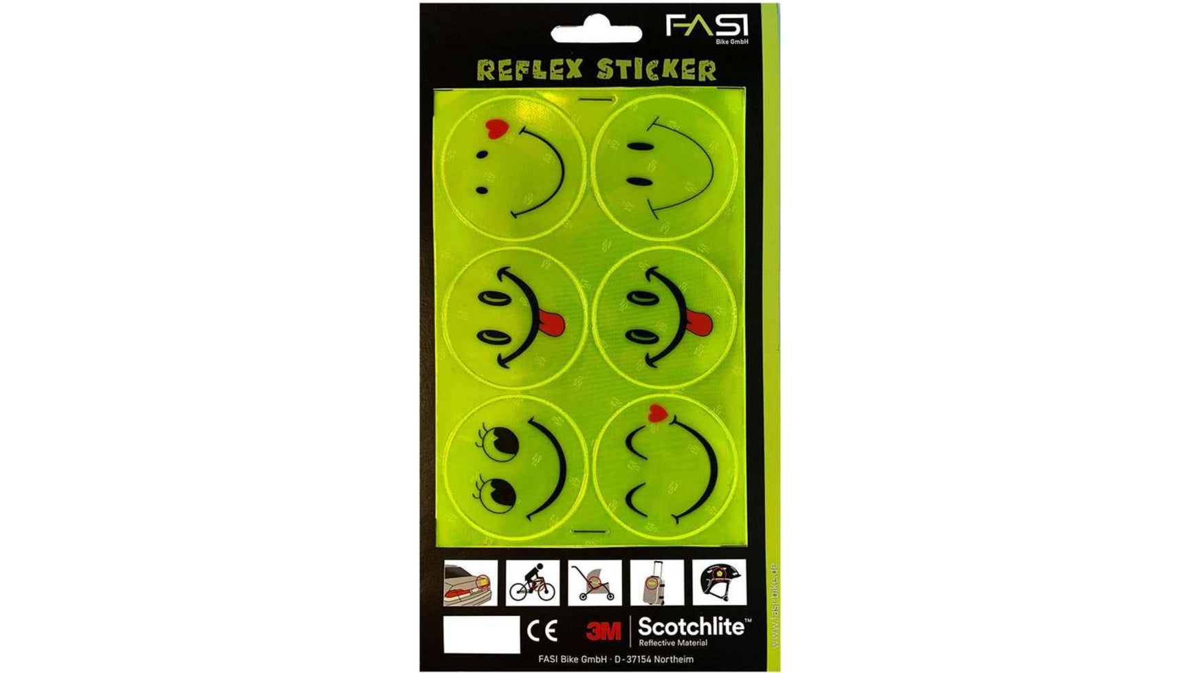 FASI Reflex Sticker Smiley von FASI