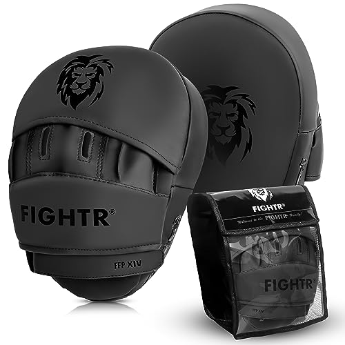 FIGHTR® Premium Pratzen mit idealer Polsterung und Stabilität (All Black) von FIGHTR