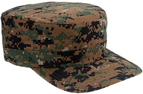 FIRECLUB Unisex Military Camouflage Octagonal Cap Camo Army Caps, Tactical Outdoor Sport Hunting Soldier Caps (Jungle digital) von FIRECLUB