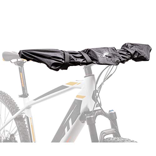 FISCHER 50382 Schutzhülle für E-Bike Display und Lenker-Schutz, Polyester, schwarz, Schutz vor Nässe, Staub und Schmutz, für Lenker bis 80 cm Länge von Fischer