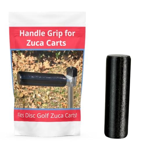 Zuca Disc Golfwagen-Griff | hochwertiger Griff für ZUCA Cart | Zuca Cart Zubehör | super strapazierfähiges Schaumstoffmaterial | unverzichtbares Disc Golf Zubehör für Männer (schwarz) von HYZER HOUND DISCS