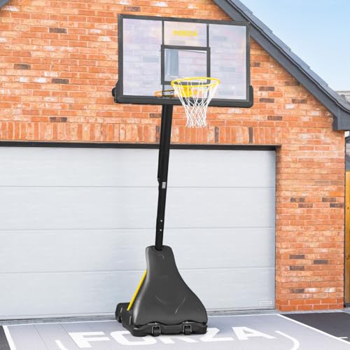 FORZA verstellbares Basketballreifen- und Standsystem | 4 Größen | Basketballkorb & Ständer | Basketball-Reifen | Für Kinder und Erwachsene (JS420 (Elite), Basketballkorb nur) von FORZA