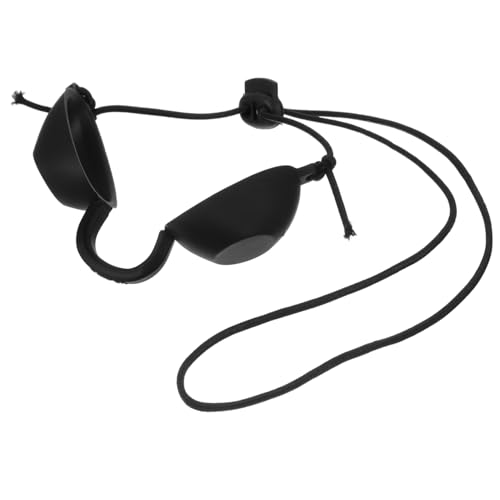 FRCOLOR 6St Augenklappe Brillen Rotlichtbrille Augenschutz LED Augenbinde besenhalter schwarze Augenmaske ipl schutzbrille IPL-Brille Zähnung Glas Schlüsselanhänger Gläser von FRCOLOR