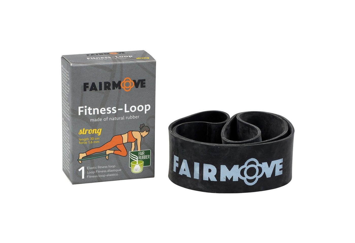 Fair Move Kraftbänder FAIR MOVE Fitness Loop für Pilates, Gymnastik, Crossfit und Yoga, Langlebig aus fair gehandeltem FSC® 100 % zertifiziertem Naturkautschuk von Fair Move