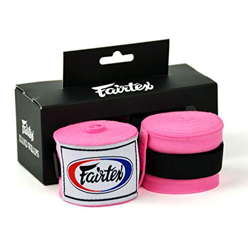 Fairtex MinotaurFightStore Handbandagen, 4,5 m, Pink HW2 Stretch für Boxen, Muay Thai, Kickboxen von Fairtex