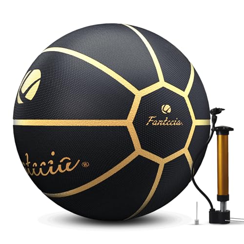 Fantecia Basketball mit Pumpe, Offizielle Größe 7 Basketball für Erwachsene, Indoor Ourdoor Basketball von Fantecia