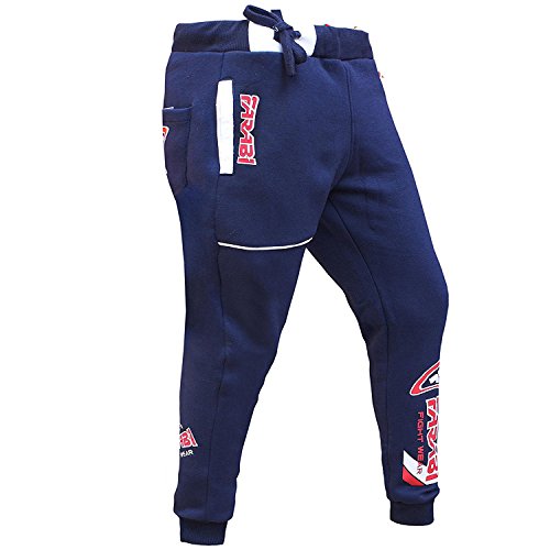 Farabi Fleece Bottom Trouser Jogging Sports Casual Pants Training Navy Blue (XXXX-S) von Farabi Sports