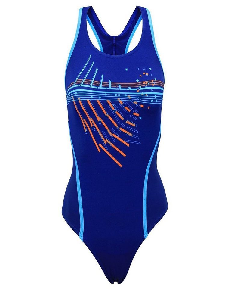 Fashy Badeanzug Fashy - Badeanzug Blau Orange Gr. 36 Aquafeel (2001 00 Nr.13) Damen von Fashy