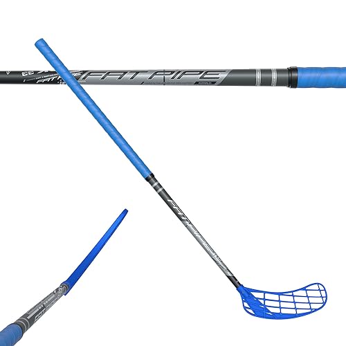 Fat Pipe | Floorball Unihockey Schläger Rock 33 Unihand mit gerader Schaufel | Markenqualität aus Finnland (Schaftlänge 82 cm, Bombay Blue) von Fat Pipe