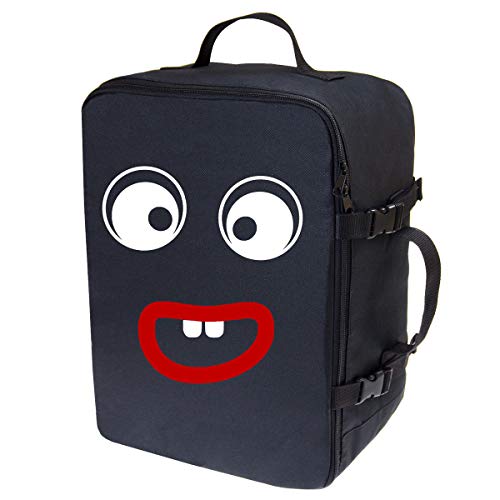 Handgepäck für Ryanair Multifunktions Handgepäck Rucksack gepolstert Flugzeugtasche Handtasche Reisetasche Rucksack gepolstertkoffer für Flugzeug Größe 40x25x20cm Monster [102] von Ferocity
