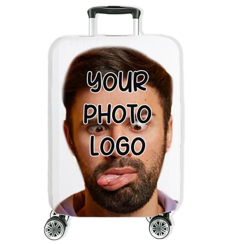 Personalisierte Hochelastische Reise-Koffer Abdeckung mit deinem Foto Schutzabdeckung Kofferschutzhülle Kofferbezug Kofferhülle Groß 27"-30" L Foto [083] von Ferocity