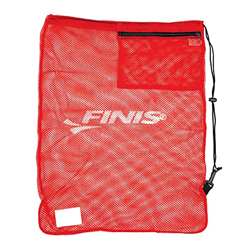 Finis Unisex-Adult Mesh Gear Bag Back Pack, Red, Pro von Finis