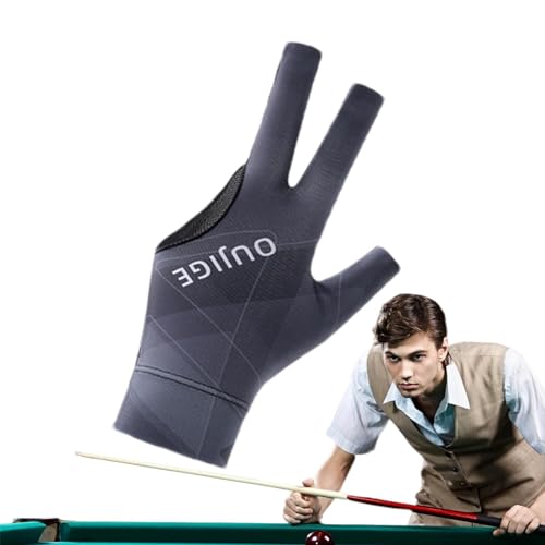 Firulab Billard-Pool-Handschuhe,Billard-Handschuhe für Herren - Cue Sport Unisex Pool-Handschuhe - Sportzubehör mit verdicktem Handgelenkdesign für Billardprofis, Enthusiasten und Anfänger von Firulab