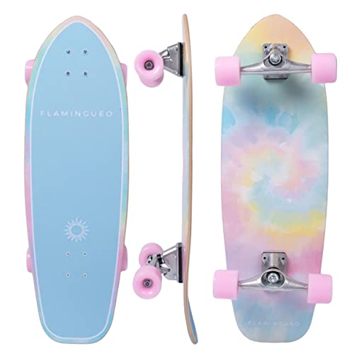 Flamingueo Skateboard - Surf Skate, Skateboard Erwachsene, Skateboard Rollen 80AB, Skateboard Deck, ABEC-7, Cruiser Skateboard, Skateboard Anfänger von Flamingueo