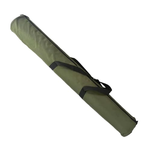 Folpus Angelrutentasche, Aufbewahrungstasche für Zeltstangen, Rutenhalter, Camping-Organizer-Tasche, für Rucksackreisen, Grün von Folpus