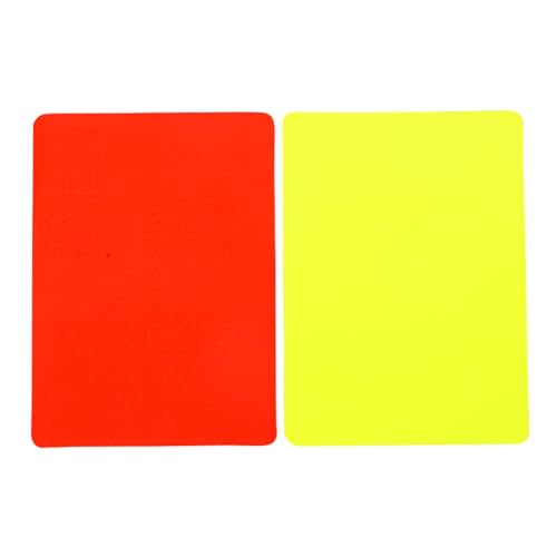 Fonowx Sport-Schiedsrichterkarten-Set, rote Karte, gelbe Karte für Fußball, Fußball, Nur Karte von Fonowx