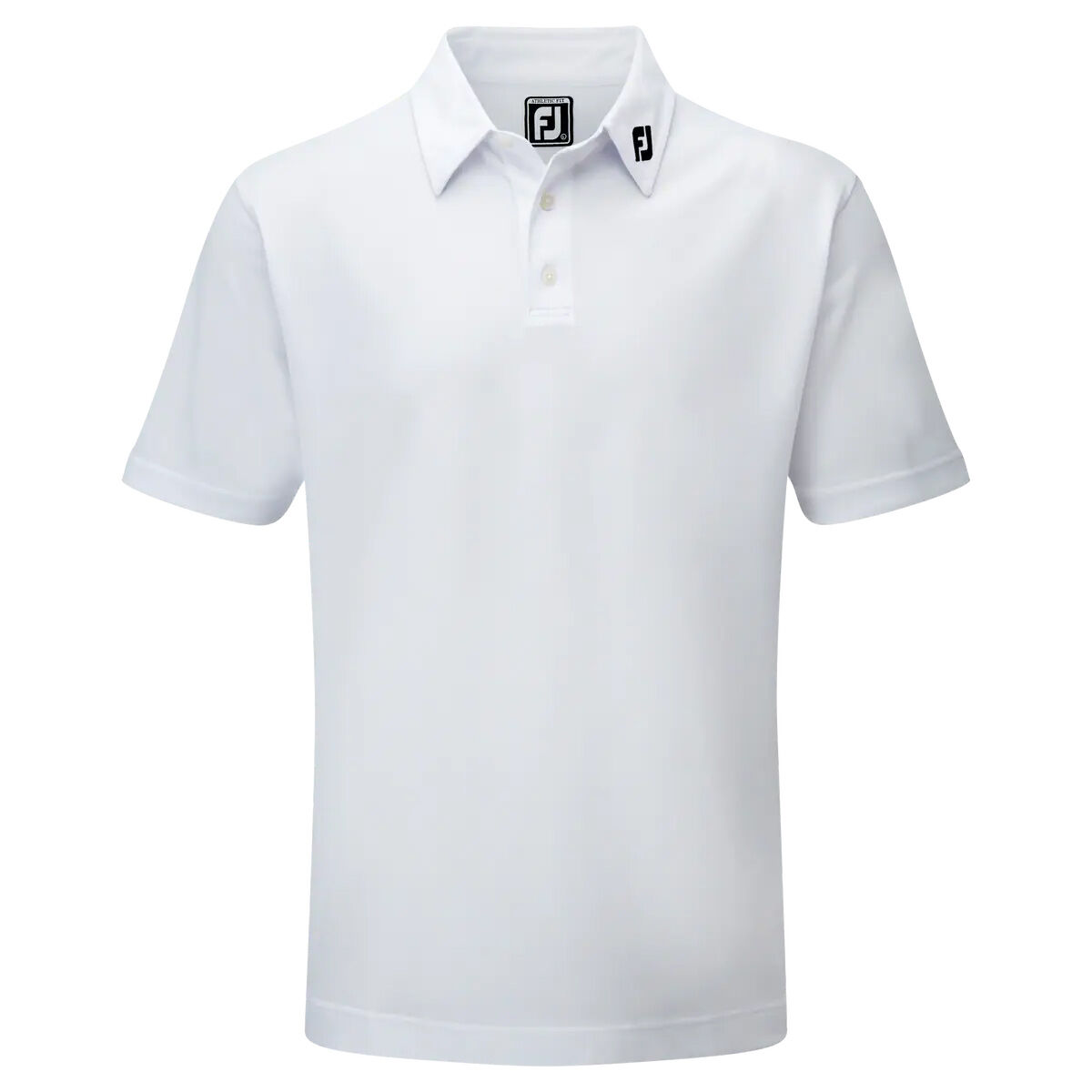 FootJoy Men's Stretch Pique Solid Colour Golf Polo Shirt, Mens, White, Xl | American Golf von FootJoy