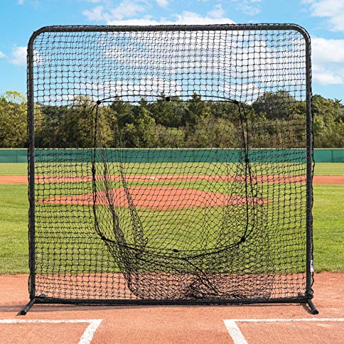 Baseball Schlagtrainingsnetz – 2,1m x 2,1m Baseball und Softball Schlagnetz - Socknetz mit Stiften und eine Tragetasche (Verordnung Schlagnetz) von Fortress