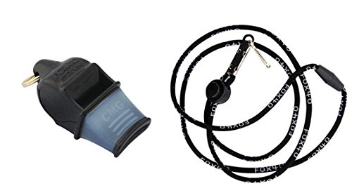 Fox 40 Sonik Blast CMG Whistle mit Trageband, schwarz von Fox 40