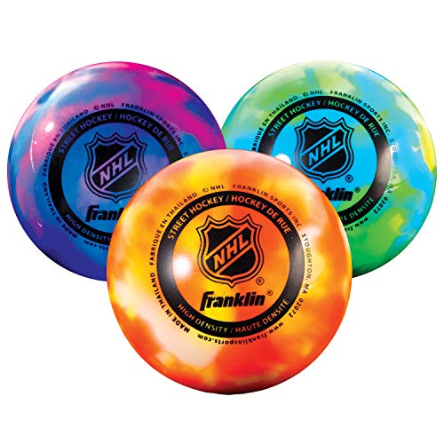 Franklin Sports NHL Hockeybälle – kein Hüpfen im Freien und Roller – offizielle Größe – 3 Stück von Franklin Sports