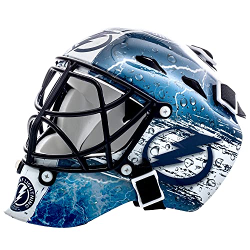 Franklin Sports Eishockey-Sammelartikel Torwart-Helm Mini, Design: Logo Einer NHL-Mannschaft, Unisex, 7784F13, Tampa Bay Lightning, Einheitsgröße von NHL