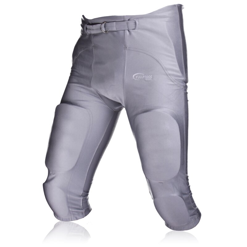 Full Force American Footballhose Crusher 7 Pocket Pad "All in One" Gamepant - silber Gr. L von Full Force Wear