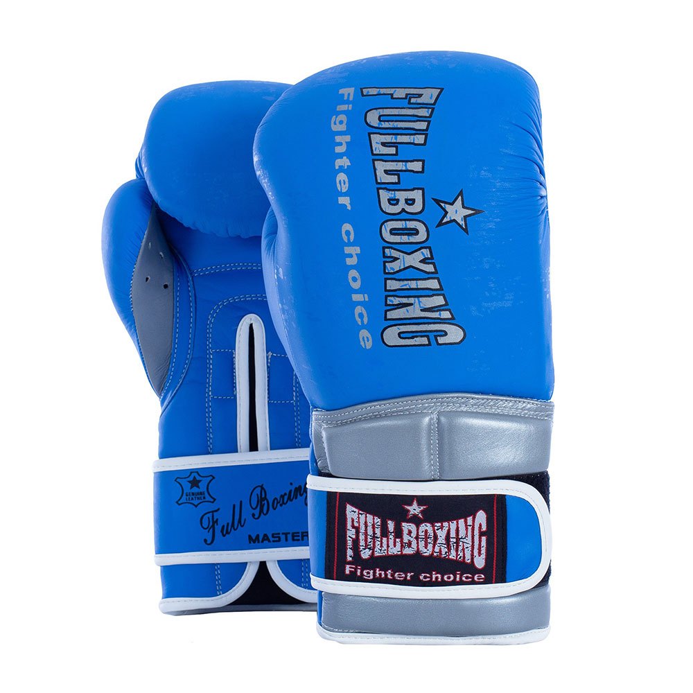 Fullboxing Master Artificial Leather Boxing Gloves Blau 14 oz von Fullboxing