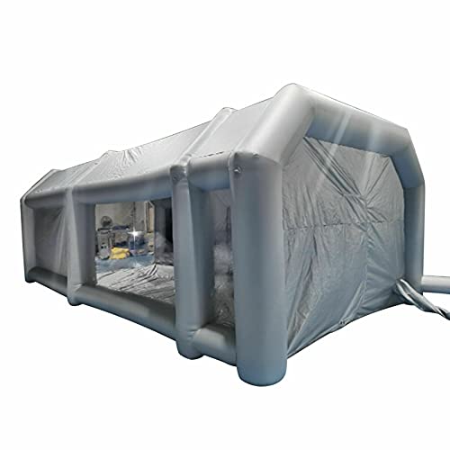 Arbeitszelt Aufblasbare Lackierkabine Zelt Für Autolackierung Und Autoschutz, Lagern, Platz Sparen, Verfügt über Zwei Luftfilter (26x15x10FT（8 * 4.5 * 3）) von Futchoy