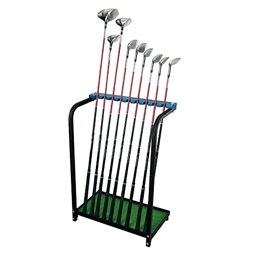 Golf Club Display Regal 9 Clubs Stand GolfschläGer Für Indoor Outdoor für Golfschläger Golf Putter Ständer strapazierfähiges Metall von Futchoy