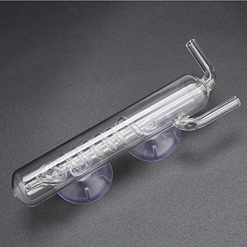 Hochtransparenter Kristall, Aquarium Blasenzähler Schraube CO2 Blasenzähler Glas Fisch CO2 Externe Messgerät von Fydun