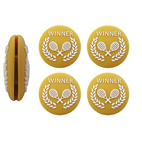 G-Lueck 4er Set Winner Tennis Vibrationsdämpfer (Gold) von G-Lueck