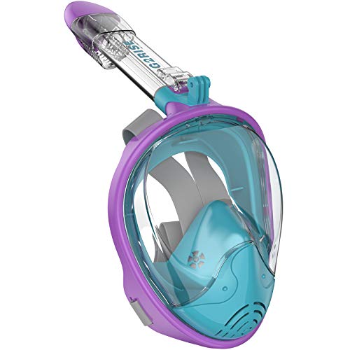 G2RISE® Schnorchelmaske, Tauchmaske, Faltbare CO2-sichere Schnorchel Vollmaske mit Kameraposition für Kinder und Erwachsene von G2RISE