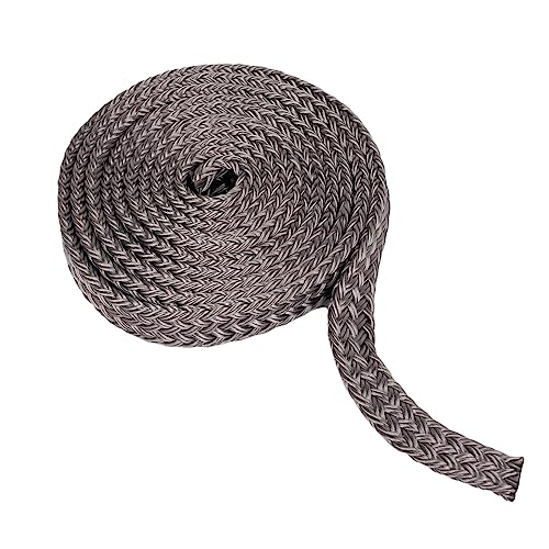 GATE14® Flaches Seil für Schutzbleche aus Polyester groß. 8mm Länge. 2m Farbe: Grau von GATE 14