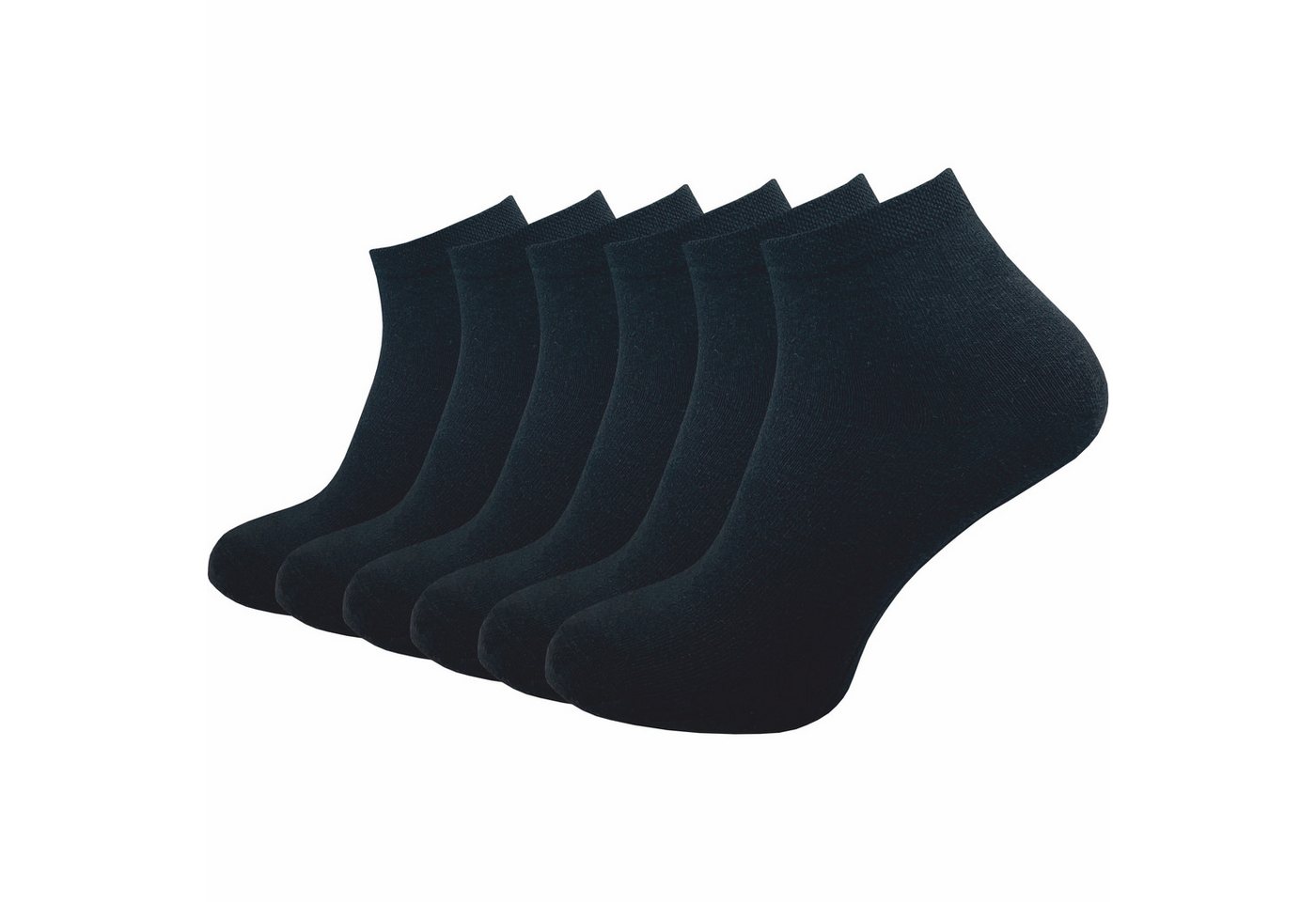 GAWILO Kurzsocken für Herren, Quartersocken in schwarz & weiß - ohne drückende Naht (6 Paar) Schaft etwas länger als bei einer Sneaker Socke, daher kein rutschen von GAWILO