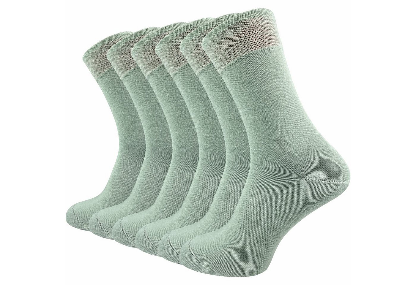 GAWILO Socken für Damen & Herren - Premium Komfortbund ohne drückende Naht (6 Paar) schwarz, grau & blau - aus hochwertiger, doppelt gekämmter Baumwolle von GAWILO