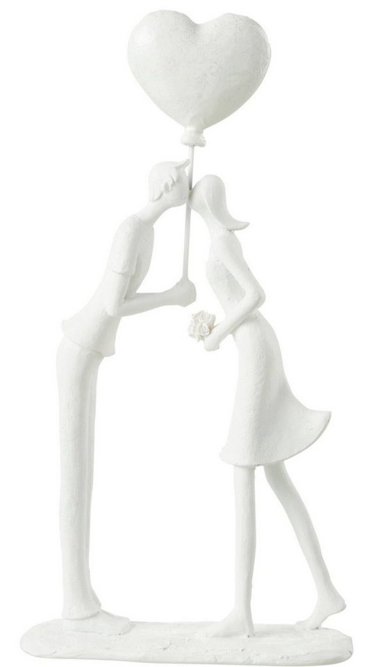 GILDE Dekoobjekt Handgefertigte Skulptur Paar Kuss Herz Ballon " Romantische Geschenki" von GILDE