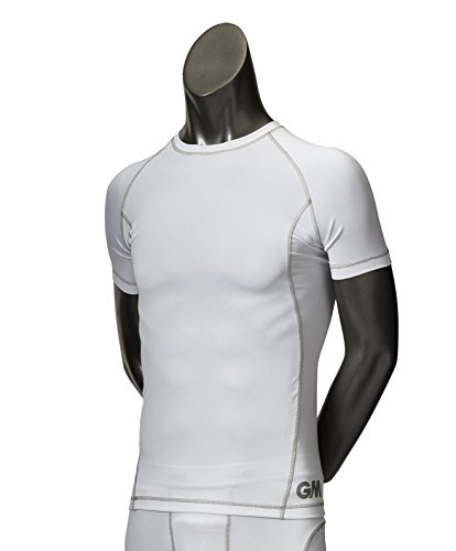 GM Kinder Teknik Base Layer Short Sleeve Shirts M weiß/Silber von GM
