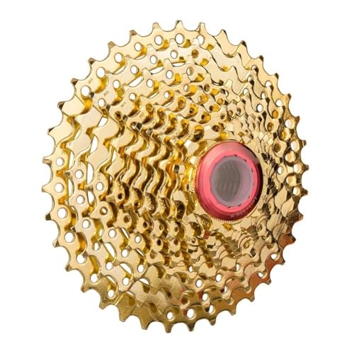 GOBBIS Fach Kassette 9/10 Geschwindigkeit optional Gold golden MTB Bike 11-36t kassettenkritzel Teile fahrradteile (Color : 10 Speed 36T) von GOBBIS