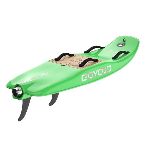 Grün elektrisches Surfbrett, wiederaufladbares Hochgeschwindigkeits-Wasser-Longboard, Polymerfasermaterial (10KW) von GOYOJO