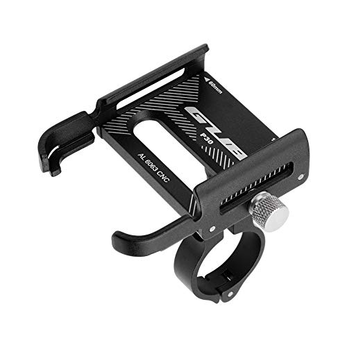 GUB P30 Fahrradhalterung aus Aluminium für 8,9 cm bis 19,1 cm (3,5 bis 7,5 Zoll) Geräte (schwarz) von GUB