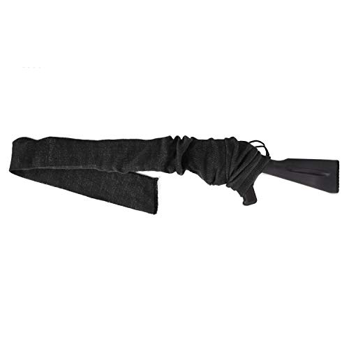 GUGULUZA Gewehrsocke Silikon Öl behandelt Knit Fabric Aufbewahrung Gewehr Socke 137,2 cm (schwarz) von GUGULUZA