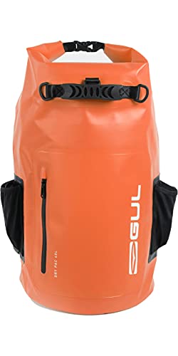 GUL 40L 40 Liter Fassungsvermögen Dry Rucksack Rucksack Tasche - Schwarz Orange - Wasserdicht Sprühfest - Unisex von GUL