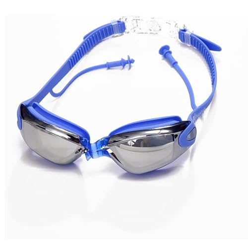 GUOQDAMI Taucherbrille Unisex-Schwimmbrille, Schwimmbrille, beschlagfrei, mit Ohrstöpseln, hochauflösende Sicht, verstellbare Schwimmausrüstung Unisex von GUOQDAMI